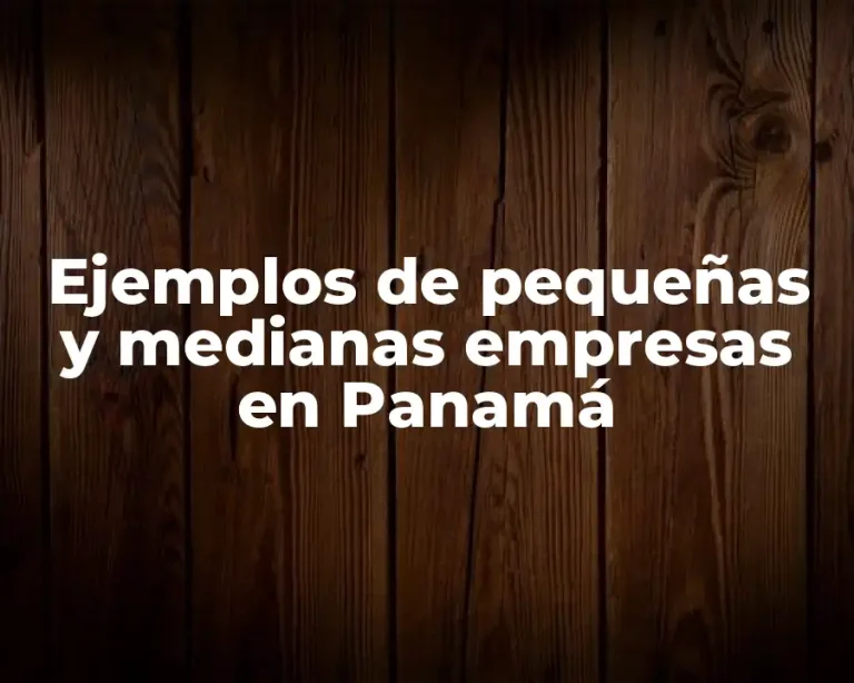 Ejemplos de pequeñas y medianas empresas en Panamá