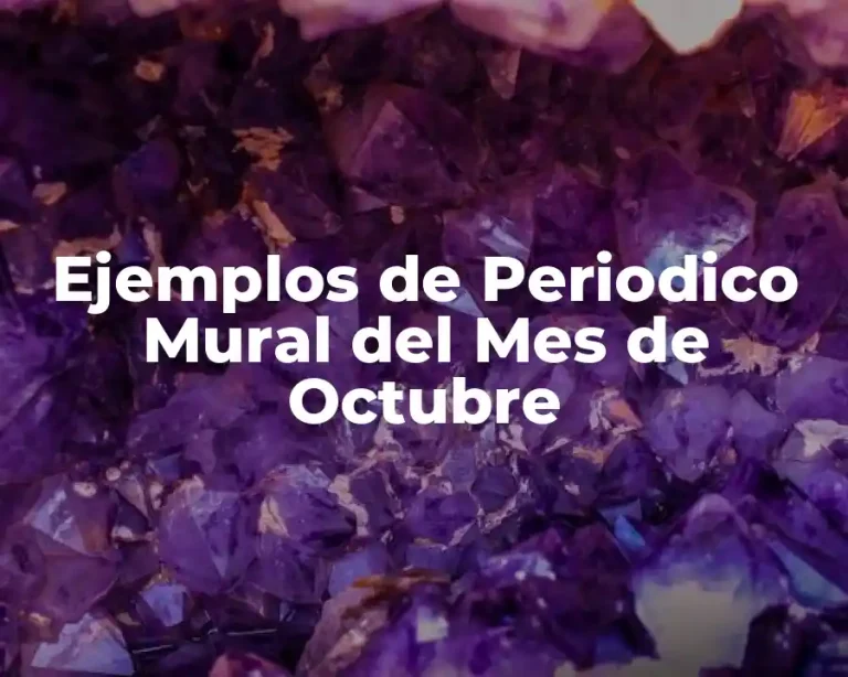 Ejemplos de Periodico Mural del Mes de Octubre