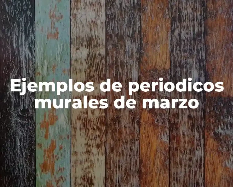 Ejemplos de periodicos murales de marzo