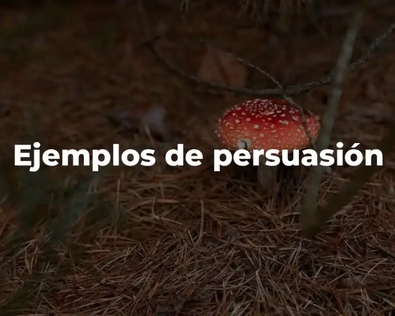 Ejemplos de persuasión
