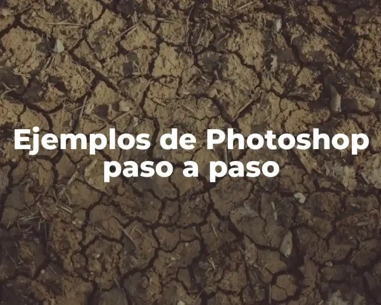 Ejemplos de Photoshop paso a paso