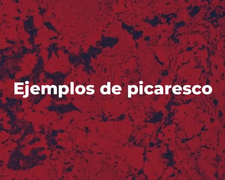 Ejemplos de picaresco
