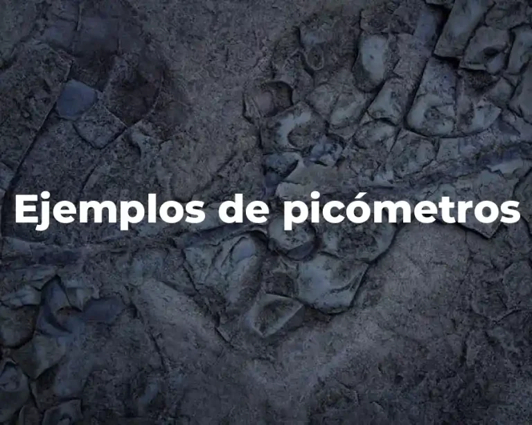 Ejemplos de picómetros