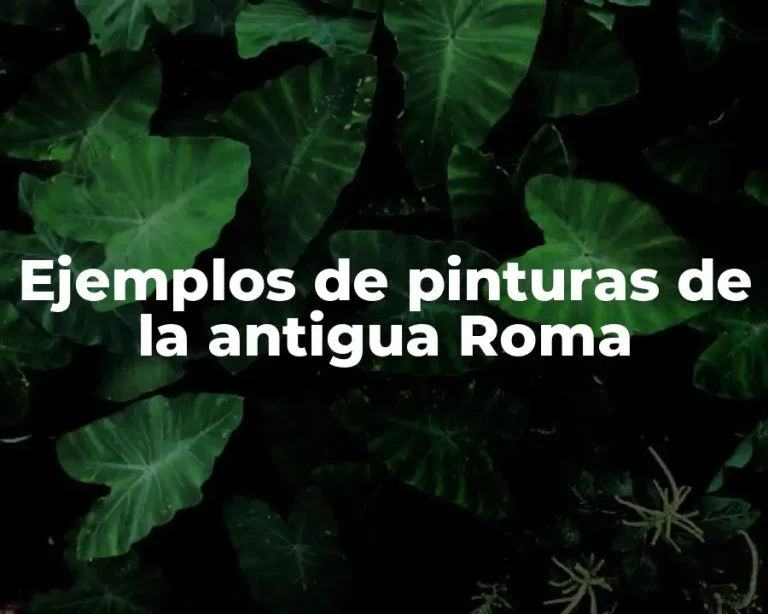 Ejemplos de pinturas de la antigua Roma