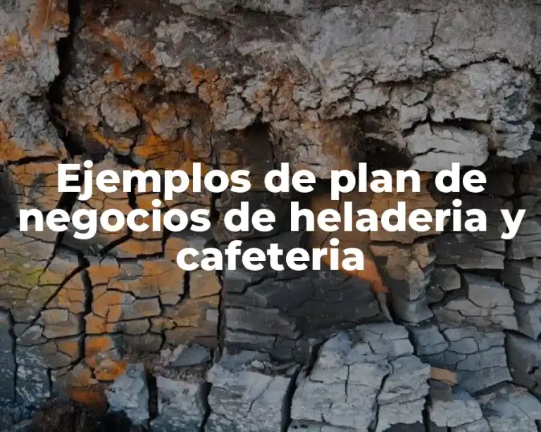 Ejemplos de plan de negocios de heladeria y cafeteria