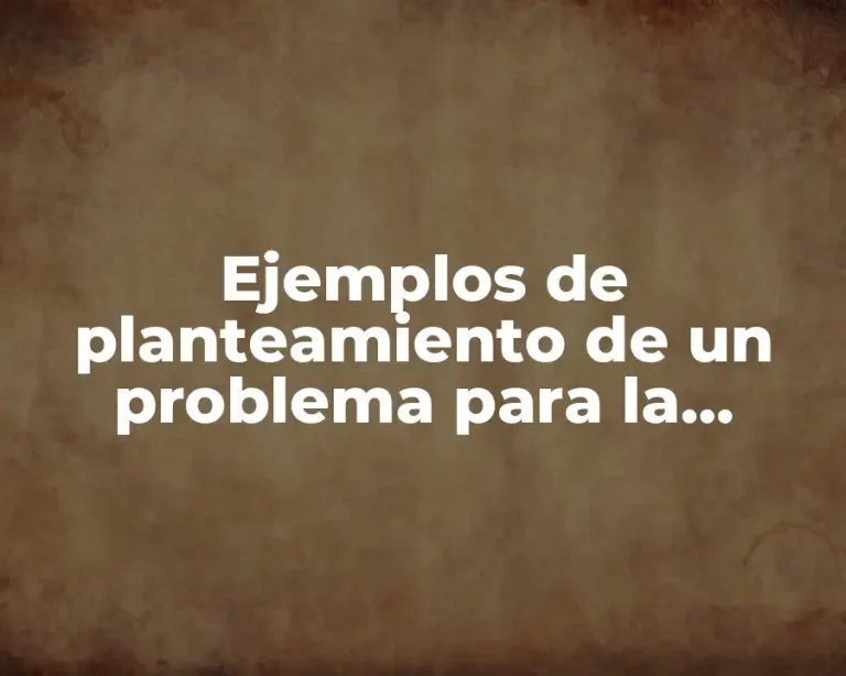 Ejemplos de planteamiento de un problema para la caridad