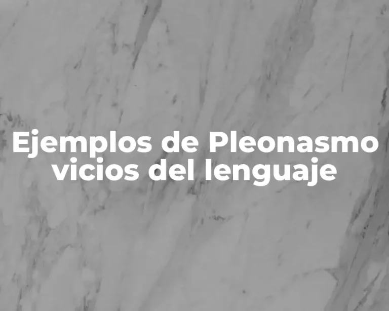 Ejemplos de Pleonasmo vicios del lenguaje
