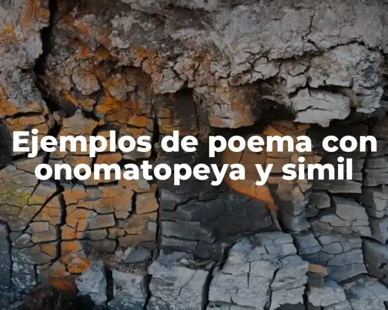 Ejemplos de poema con onomatopeya y simil