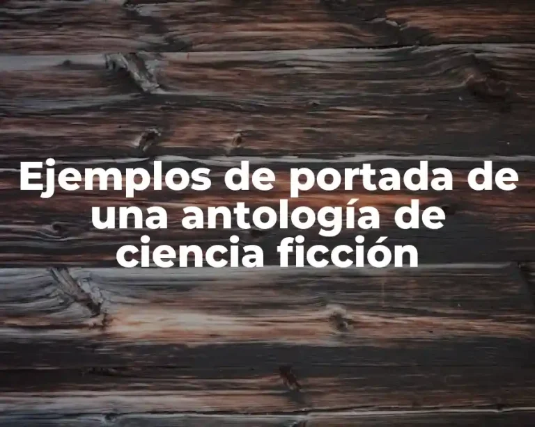 Ejemplos de portada de una antología de ciencia ficción