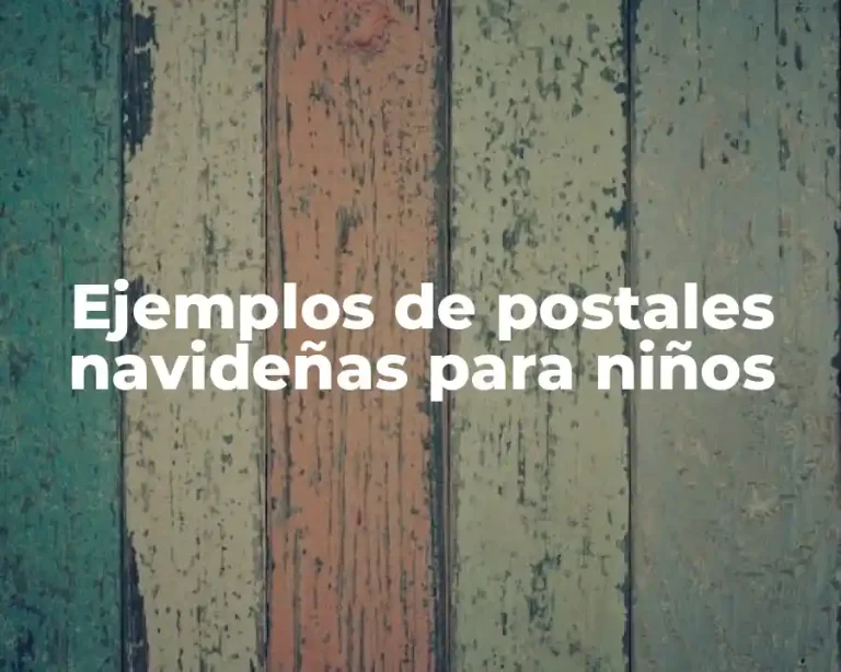 Ejemplos de postales navideñas para niños