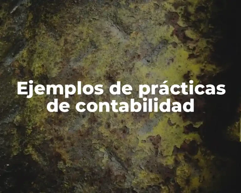 Ejemplos de prácticas de contabilidad