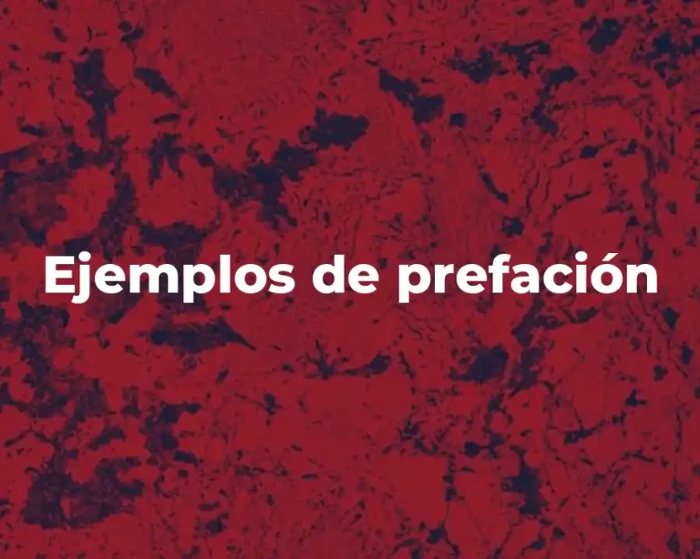 Ejemplos de prefación