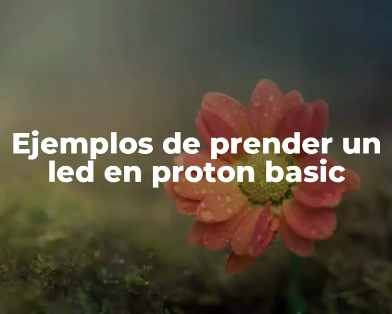 Ejemplos de prender un led en proton basic
