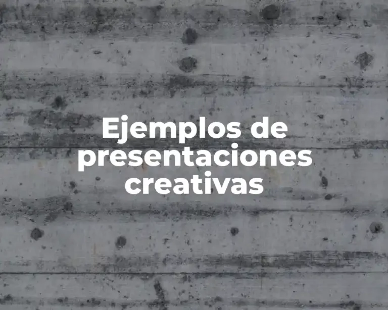 Ejemplos de presentaciones creativas