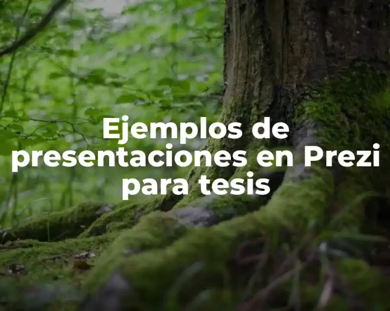 Ejemplos de presentaciones en Prezi para tesis