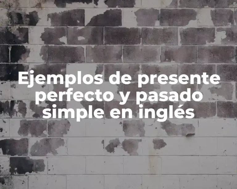 Ejemplos de presente perfecto y pasado simple en inglés
