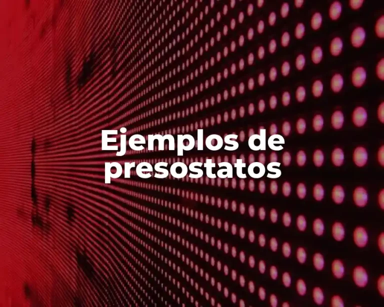 Ejemplos de presostatos