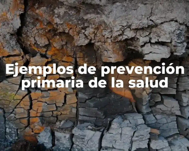 Ejemplos de prevención primaria de la salud