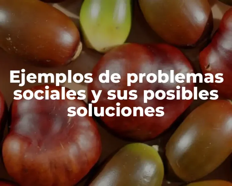 Ejemplos de problemas sociales y sus posibles soluciones