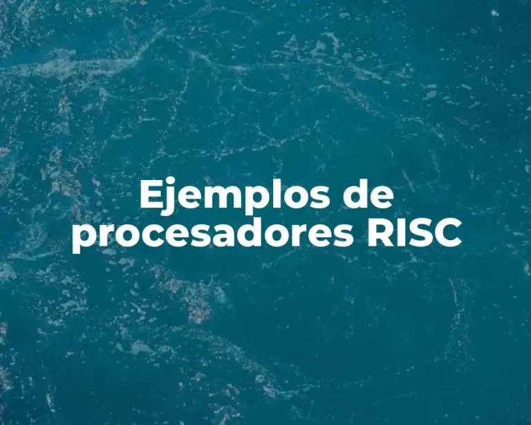 Ejemplos de procesadores RISC