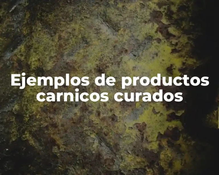 Ejemplos de productos carnicos curados