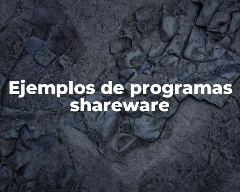 Ejemplos de programas shareware