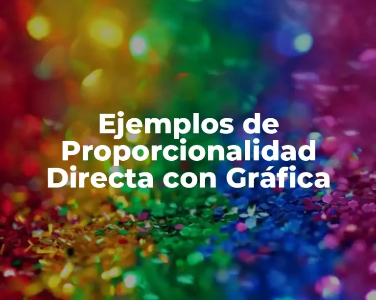 Ejemplos de Proporcionalidad Directa con Gráfica