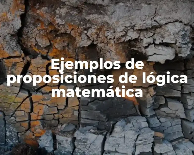 Ejemplos de proposiciones de lógica matemática
