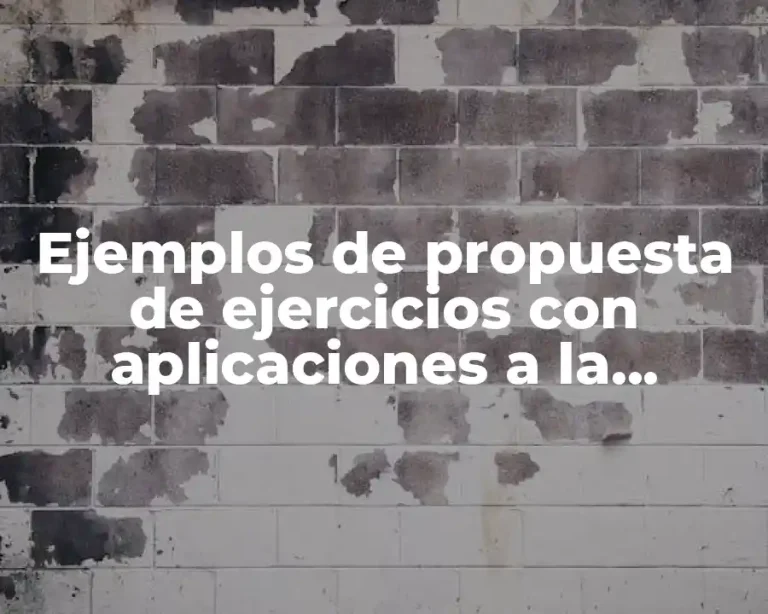 Ejemplos de propuesta de ejercicios con aplicaciones a la derivada