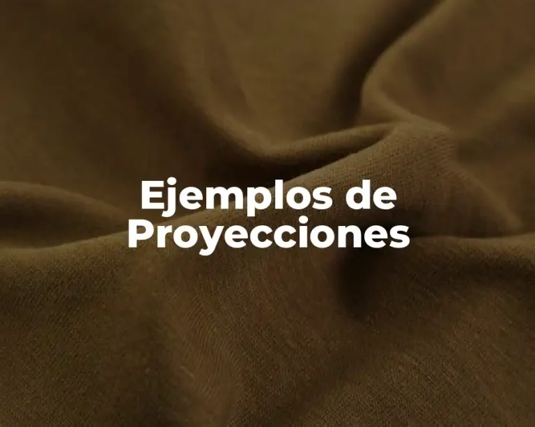 Ejemplos de Proyecciones