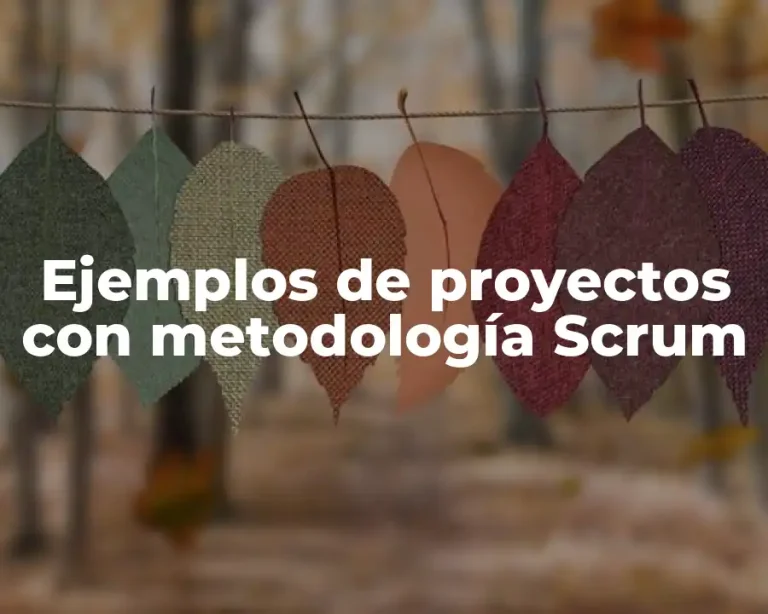 Ejemplos de proyectos con metodología Scrum