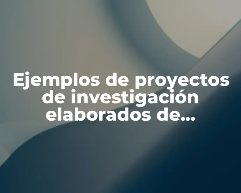 Ejemplos de proyectos de investigación elaborados de contabilidad en Perú y Significado