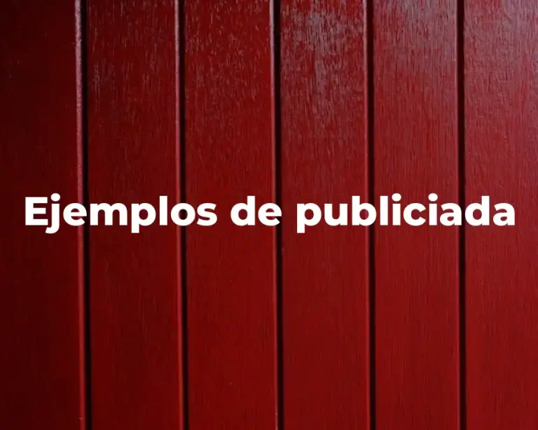 Ejemplos de publiciada