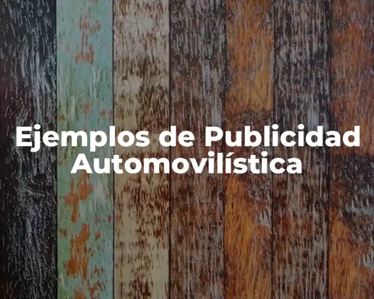 Ejemplos de Publicidad Automovilística