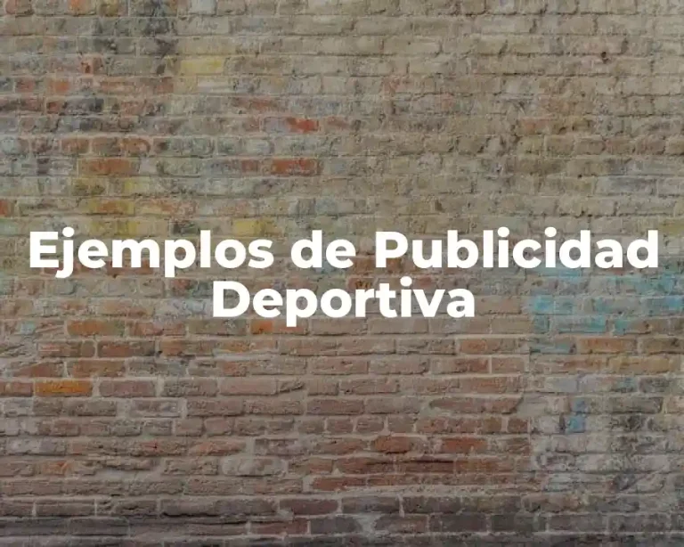 Ejemplos de Publicidad Deportiva
