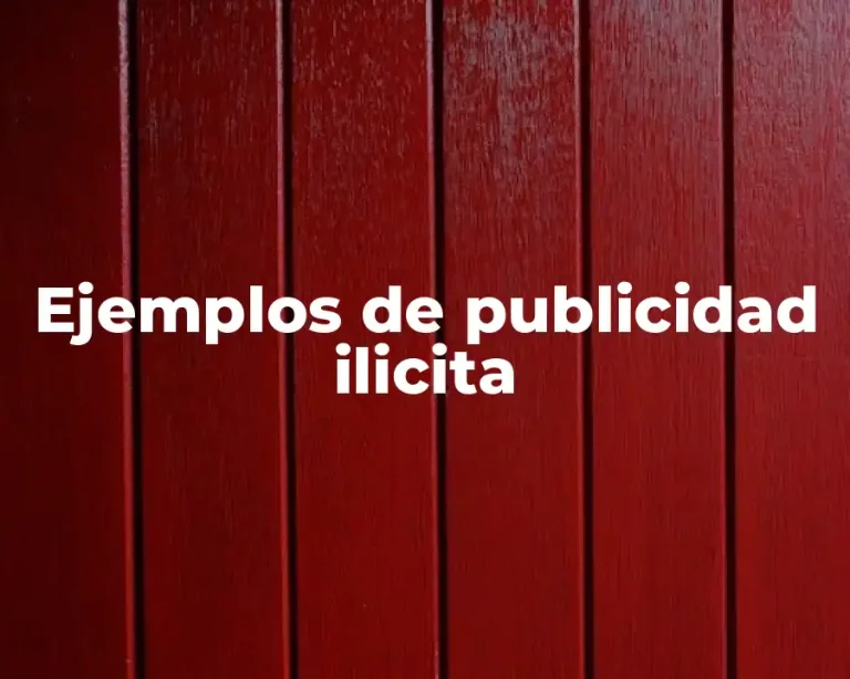 Ejemplos de publicidad ilicita