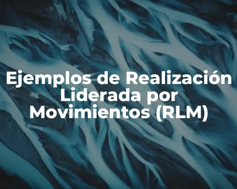 Ejemplos de Realización Liderada por Movimientos (RLM)