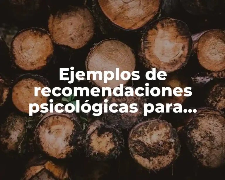 Ejemplos de recomendaciones psicológicas para intervención en duelo