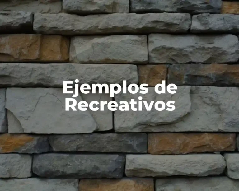 Ejemplos de Recreativos
