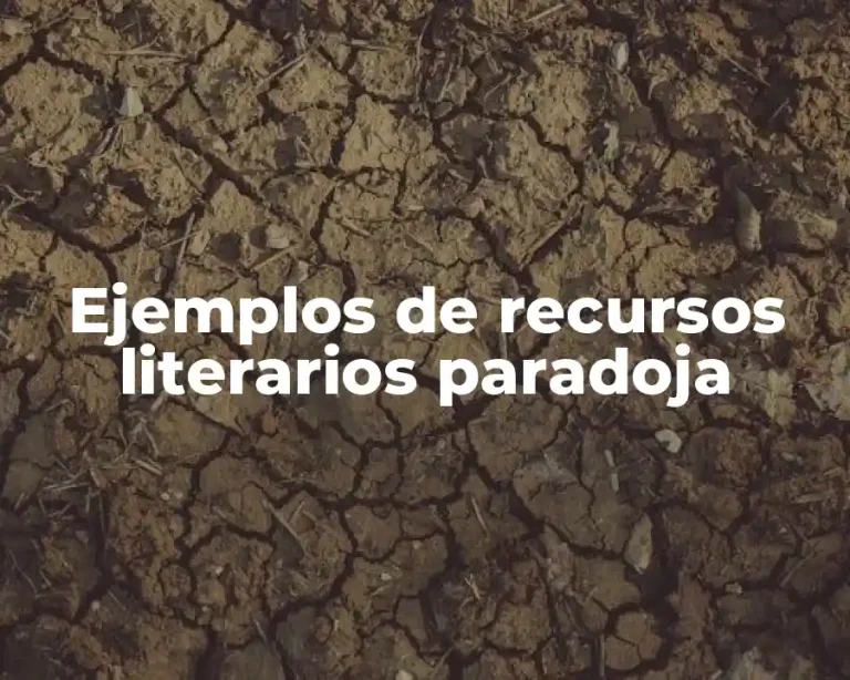 Ejemplos de recursos literarios paradoja