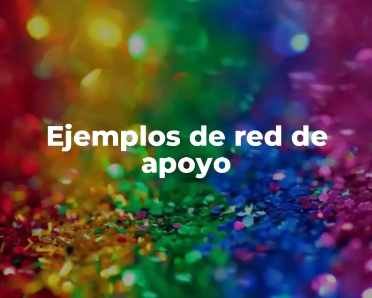Ejemplos de red de apoyo