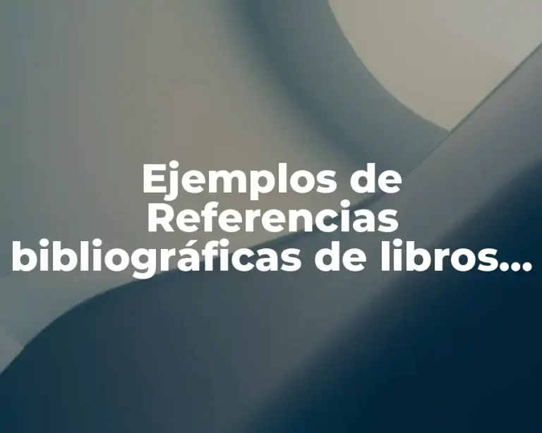 Ejemplos de Referencias bibliográficas de libros para niños