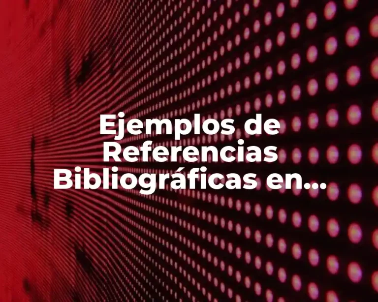 Ejemplos de Referencias Bibliográficas en Formato APA de Artículos
