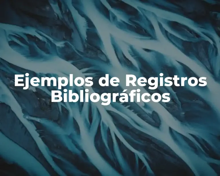 Ejemplos de Registros Bibliográficos