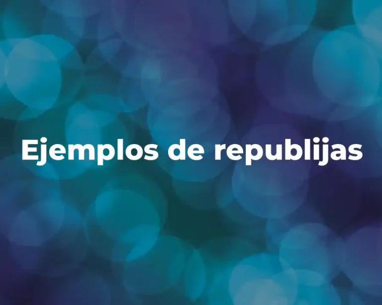 Ejemplos de republijas