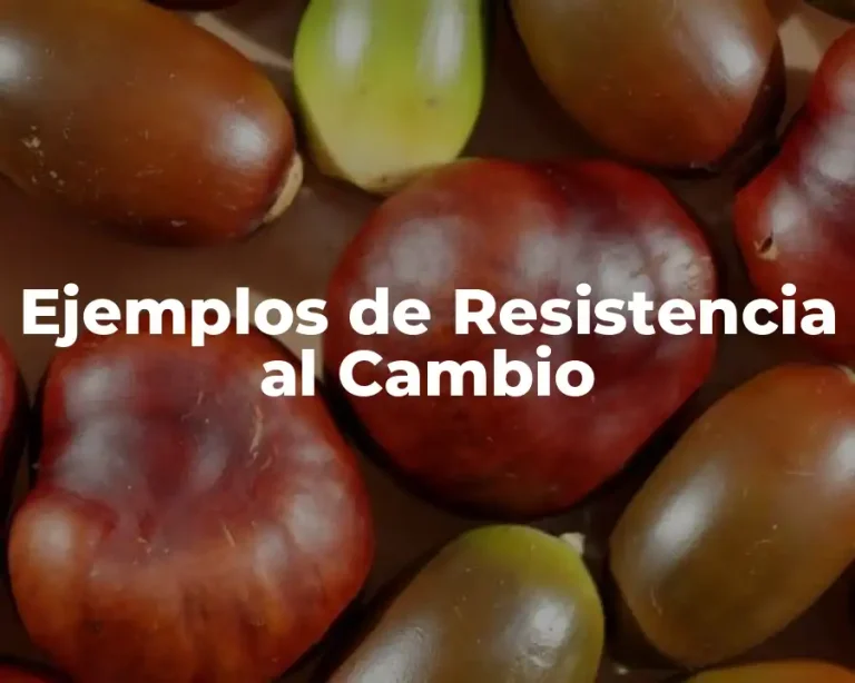 Ejemplos de Resistencia al Cambio