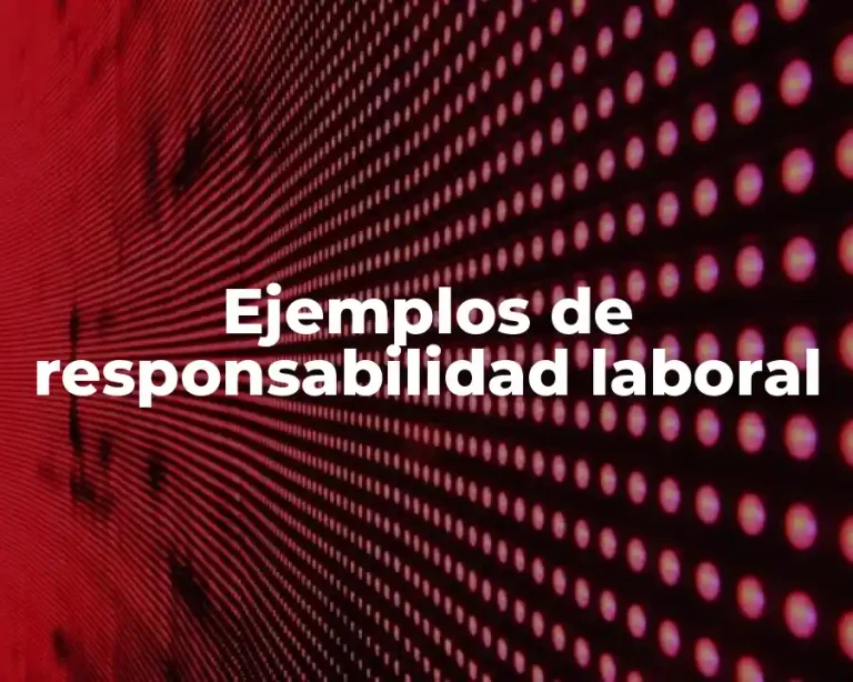 Ejemplos de responsabilidad laboral