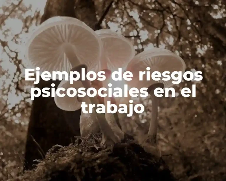 Ejemplos de riesgos psicosociales en el trabajo
