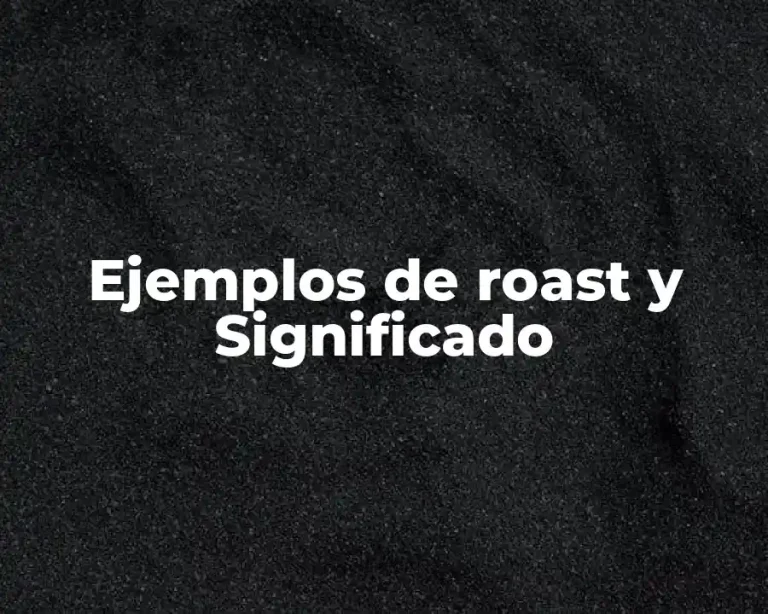 Ejemplos de roast y Significado