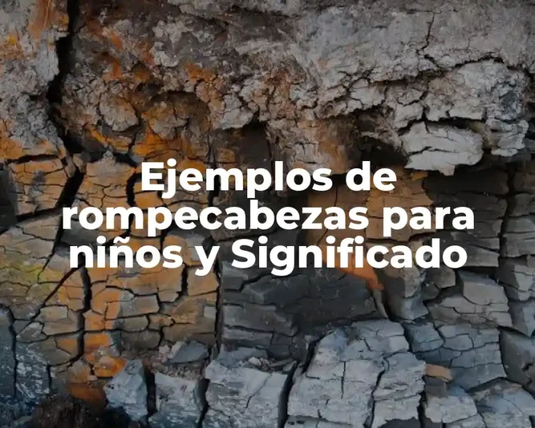 Ejemplos de rompecabezas para niños y Significado